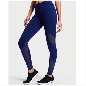 Victoria’s Secret knockout Blue Mesh yoga pants